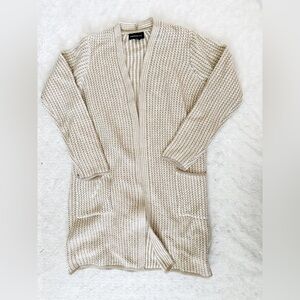 NWOT- FORTUNE & IVY Knit Long Line Open Cardigan